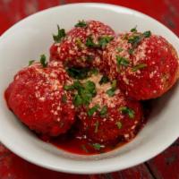 Meatballs · House-made blend of beef and pork. Seasoned to perfection and served with our house pomodoro...