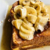 Brioche French Toast (Choice Of) · Vegetarian.  add banana foster / or normandy (mix berry compote and cream cheese) /or nutell...