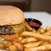 8 Oz. Angus Burger With Cheddar Cheese · 