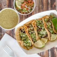Crispy Taco Platter · three ground beef tacos