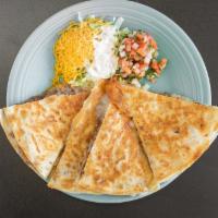 Veggie Quesadilla · Grilled mixed vegetables with melted jack cheese.