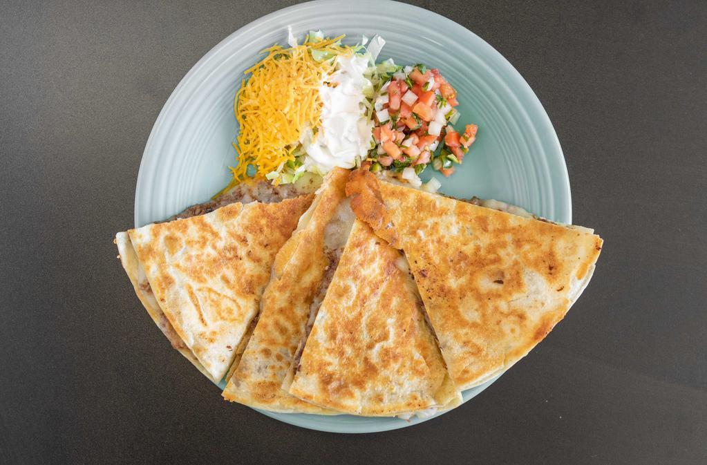 Veggie Quesadilla · Grilled mixed vegetables with melted jack cheese.