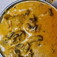 Beef Mushroom · Beef and mushrooms cooked in a spicy cream sauce.