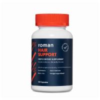 Roman Hair Support Supplement For Men With Biotin To Help Nourish Hair, 90 Capsules · Roman's Hair Support supplement is formulated with 15 nutrients, such as saw palmetto and bi...