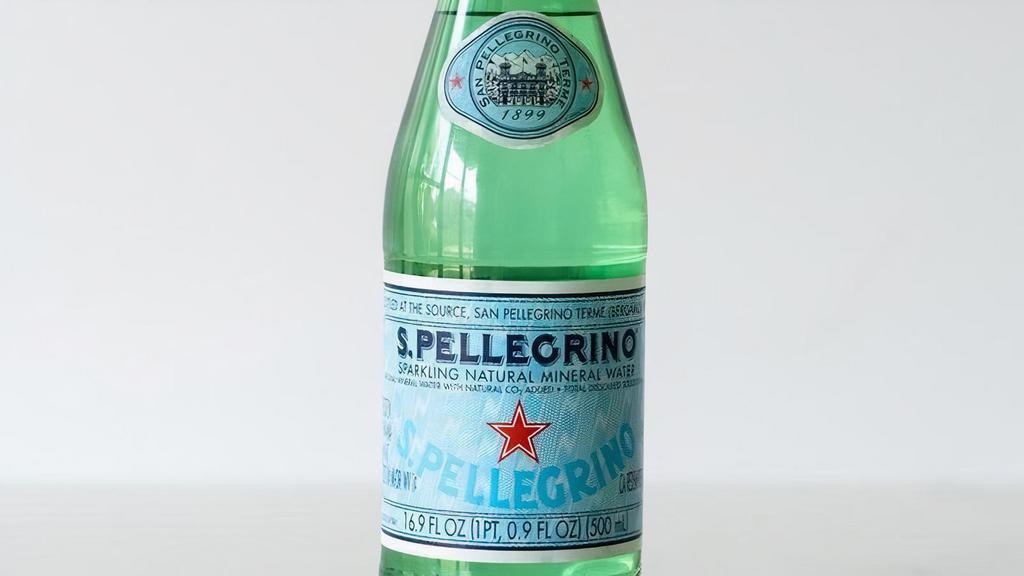 San Pellegrino Sparkling Water · Bottled sparkling water sourced from the foothills of the Italian Alps.