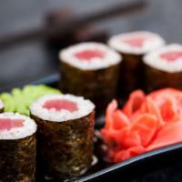 Tuna Sushi Roll · Delicious sushi made from sushi rice (steamed rice seasoned with sushi vinegar), nori (seawe...