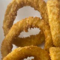 Onion Rings · A handful of fried onions, perfect for sharing, topping or just devouring.