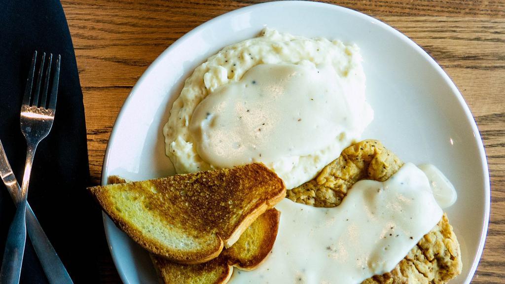Chicken Fried Steak · 6 oz. Certified Angus steak double hand battered and topped with cream gravy