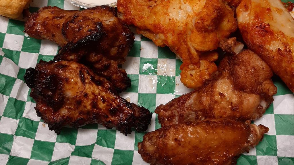 Wings Mixer Pack · Served with a mix wings from each flavor.