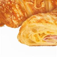 Ham & Cheese Croissant · Locally made, delivered fresh 5 days a week by Main Street Bakery-Grapevine.  Sliced ham wit...