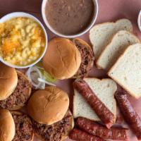 Chopped Brisket & Sausage Wrap Kit #1 - Feeds 4-6 · Feeds 4-6. This meal includes (4) sausage links and one pound of chopped brisket with your c...