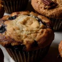 Blueberry Cream · Muffin with blueberry's and cream cheese inside.