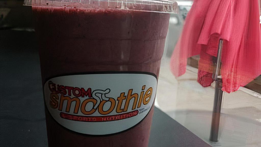 Create Your Own Smoothie · Your choice of three fruits and add-ons.