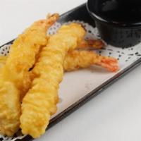 Shrimp Tempura · 4 pcs of deep fried jumbo shrimp.