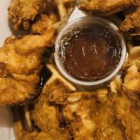 Fried Chicken Tenders · 5 jumbo chicken tenders with french fries.
Choice of flavors - Buffalo hot/ ranch/Lemon Pepp...