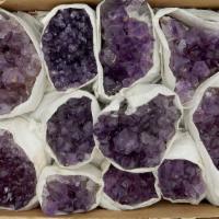Amethyst · Natural raw Amethyst Cluster formations.