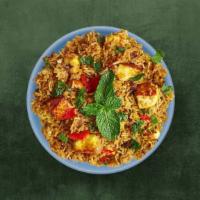 Cottage Cheese Biryani · 24 oz. Aromatic basmati rice cooked with cottage cheese and fresh herbs, spices and cooked i...