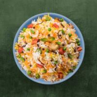 Veggie Biryani · 24 oz. Aromatic basmati rice cooked with vegetables and fresh herbs, spices and cooked in a ...