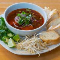 Beef Stew Noodle Soup · A favorite comfort food! Served with noodles, side of bean sprouts, jalapeno and lime. (Brea...