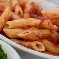 Pasta · Penne pasta served with choice of Marinara sauce, Alfredo sauce, or melted Garlic Butter. Se...