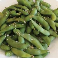  Edamame · Boiled salted soybeans.