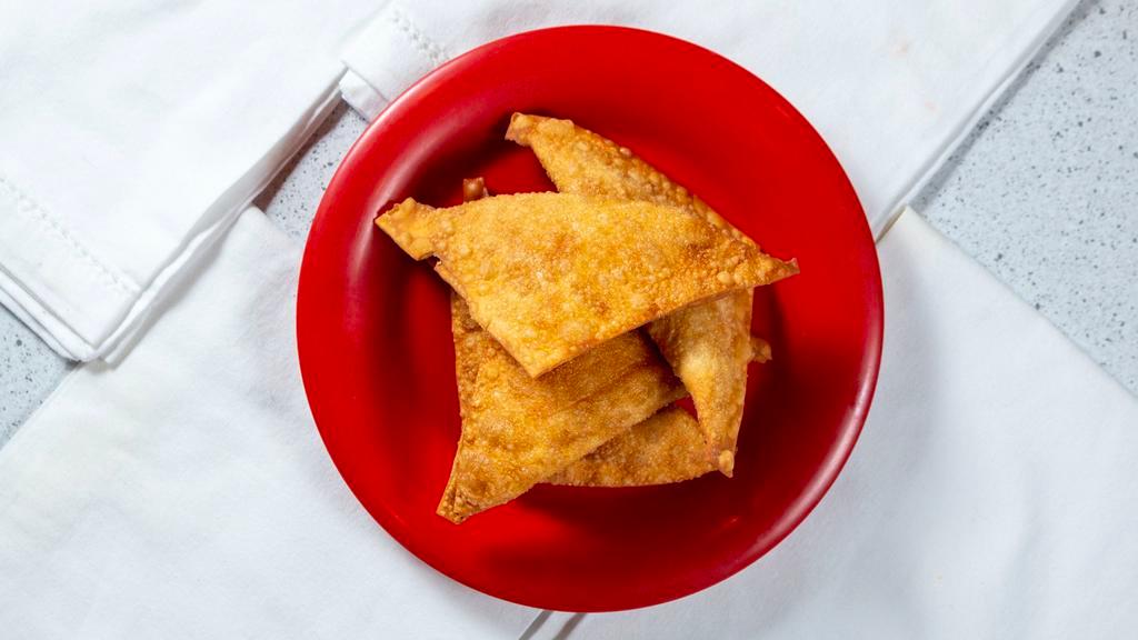 Cheese Wontons (4 Pcs) · Deep fried cream cheese triangles (same as crab rangoons)