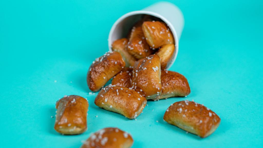 Salted Pretzel Bites · Warm, buttery, salted pretzel bits.