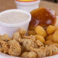 #5 Combo · 6 Livers or 9 Gizzards served with 1 regular side item, a 32oz drink, and a biscuit or roll....