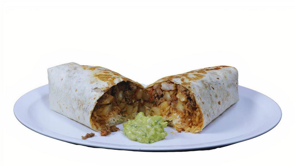 Burrito / Bowl · Protein, rice, beans, cheese, pico De gallo, lettuce and sour cream.