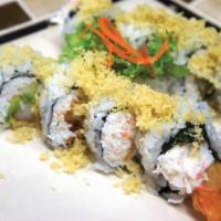 Shrimp Tempura Roll · In: fried shrimp, cucumber, crab meat, avocado, eel sauce.
