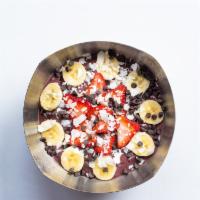Dessert Bowl (14 Oz - Small) · Base: Organic Acai , strawberries, banana, dark chocolate & coconut milk.
Toppings: Banana, ...