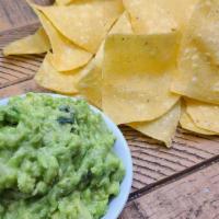 Regular Guacamole · FEEDS 6 - 8 PEOPLE. INCLUDES CHIPS.