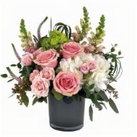 Soft Touch · Everything about this floral arrangement is soft and calming. Soft pink and white flowers ar...