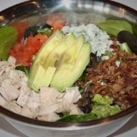 Willie'S Green Chop Salad · Chicken, avocado, bacon crumbles, blue cheese, tomato, ranch.