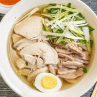 Pho Ga - Chicken Noodle Soup · Vietnamese Pho Noodle Soup with chicken in  our special home made chicken broth