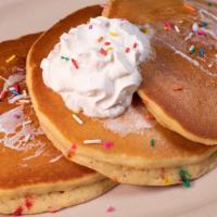 Funfetti Pancake · Bright and colorful pancake creations. It's perfect for birthday mornings and celebrations.