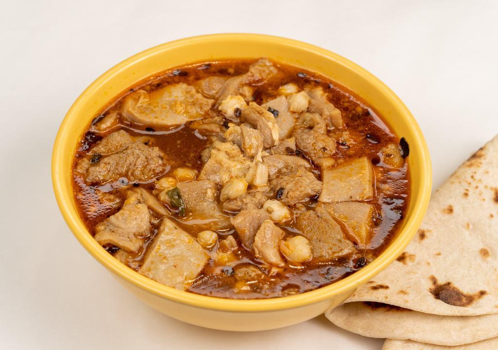 Menudo · Delicious Mexican Soup served with 2 tortillas. Served with Cilantro, Lime and Onion.