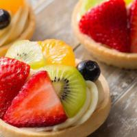 Fruit Tart · Shortbread tart shell imported from Switzerland with raspberry currant marmalade, imported S...