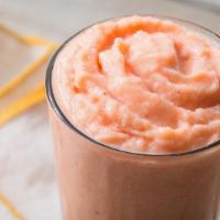 Mornin' Sunshine Smoothie · Orange juice, nonfat vanilla yogurt, strawberry, banana
