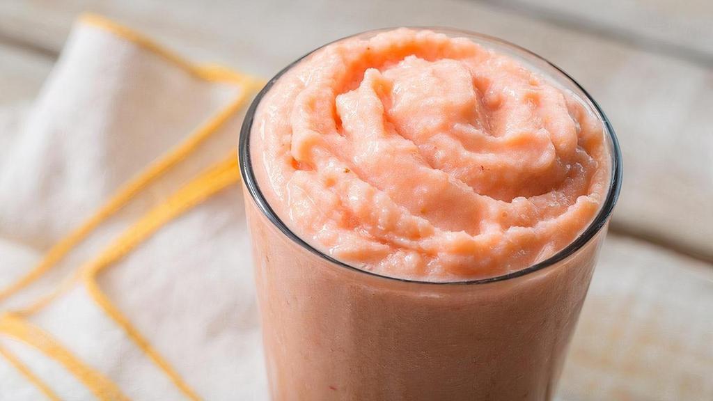 Mornin' Sunshine Smoothie · Orange juice, nonfat vanilla yogurt, strawberry, banana