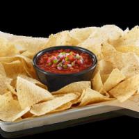Chips & Salsa  · Tomato, jalapeños, onion, cilantro, house-made tortilla chips, serves 6-8.