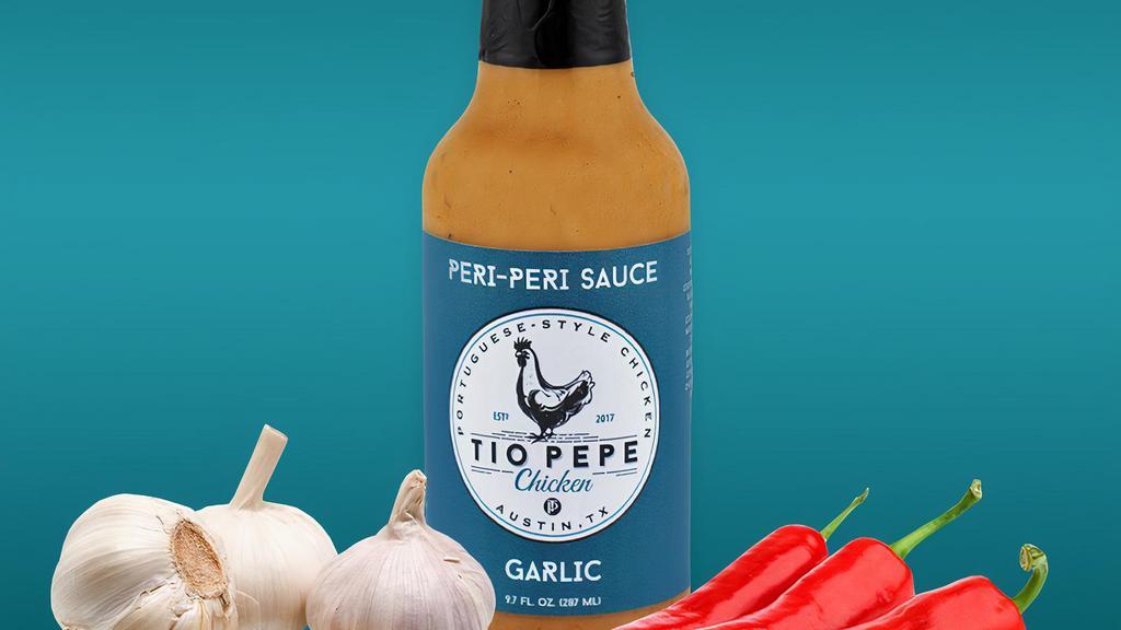 Garlic Sauce · Pero-Peri Garlic Sauce Bottle (9.7 FL OZ.).