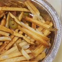 French Fries · Fresh cut potatoes (deep fry).
or 
Crinkle Cut French Fries