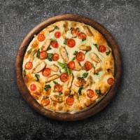 Medium Chicken Alfredo Apex Pizza  · Medium chicken alfredo apex pizza topped with grilled chicken, alfredo sauce and premium che...