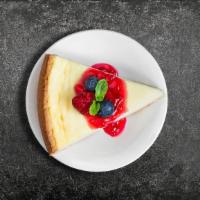 Choosy Cheesecake · Classic cheesecake with a rich, dense, smooth, and creamy consistency.
