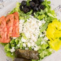 Greek Salad · Murphy’s favorite, vegetarian. Romaine hearts, tomatoes, cucumbers, feta cheese, kalamata ol...