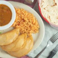 Quesadilla Plate · 1 folded quesadilla served with rice and beans. (you can choose type of tortilla for quesadi...