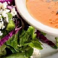 Soup & Salad Combo · Your choice of soup and a side greek or house salad.
