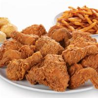 Chicken & Tenders Family Combo #3 · 10 Pcs Dark Chicken, 5 Pcs Cajun Tenders, 5 Honey butter biscuits, large fries & 2 dipping s...