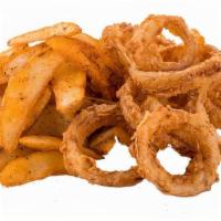 Fries & Rings · 600 cal.